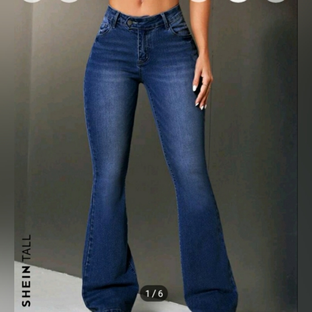 Shein Mid-Rise Flare Jeans  Women's XS Tall